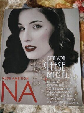 1st EDITION W/DITA VON TEESE ON THE COVER OF NUDE AMBITION MAGAZINE